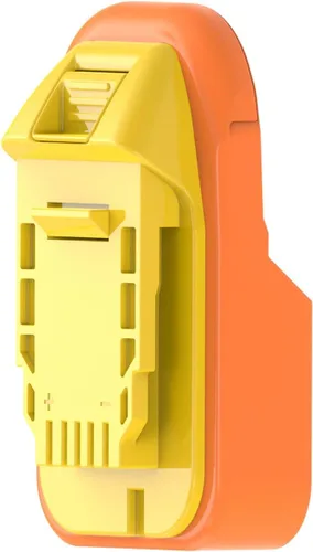 Vista 7 de 1 adaptador para herramientas inalámbricas DeWalt 20v MAX XR funciona con baterías Ridgid de 18 V (no avanzadas), solo adaptador
