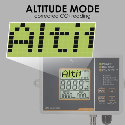 Vista 7 de Controlador de CO2 Controlador de dióxido de carbono con función automática de día y noche y relé Monitor de CO2 Sensor de CO2 NDIR