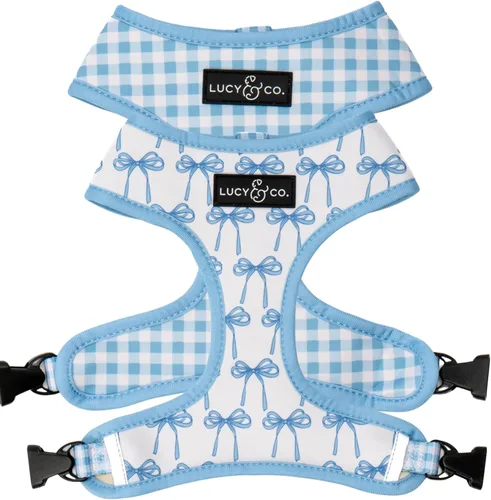 Vista 14 de Lucy & Co. Lindo arnés reversible para perros con cuello halter para caminar, el mejor diseño de arneses para mascotas XS a XL, chaleco acolchado