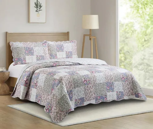 Vista 20 de Brilliant Sunshine Juego de edredón clásico de 2 piezas con 1 funda, reversible, suave y ligera, para todas las estaciones, individual, beige