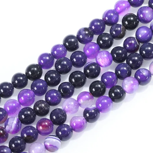 Vista 10 de Cuentas de gemas naturales redondas sueltas para fabricación de joyas DIY, energía de cristal, curación. 1 filamento de 38 cm (Amazonita, 4 mm