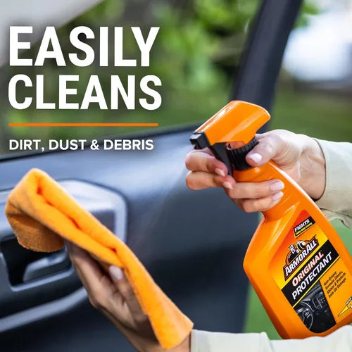 Vista 3 de Protector original Armor All (800 ml) Car cleaning spray, dashboard cleaner for car interior safe on vinyl, rubber, plastic; apply with cloth, not