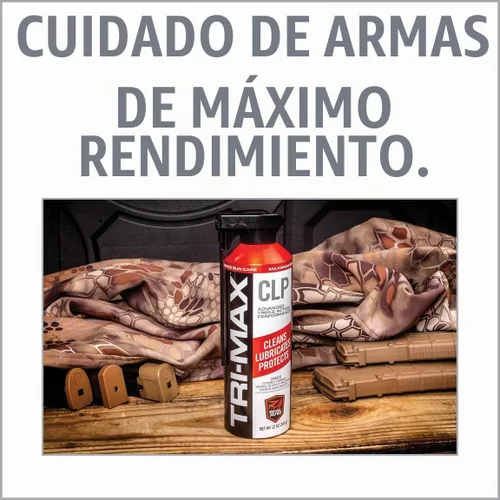 Vista 3 de Real Avid Tri-Max - Aceite de limpieza de pistola CLP de 12 onzas, spray limpiador de pistolas de larga duración con boquilla de dos posiciones