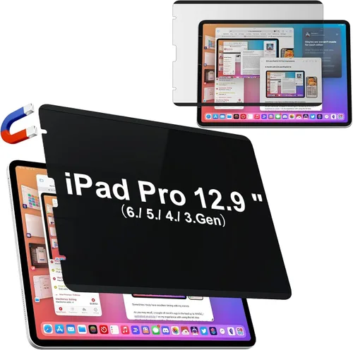 Vista 23 de IPROKKO Protector de pantalla magnético de privacidad compatible con iPad de 9ª, 8ª, 7ª generación de 10.2 pulgadas (2021/2020/2019) y iPad Air 3th