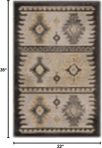Vista 2 de Artistic Weavers Hepburn - Alfombras de área, 1'10" x 2'11", color negro