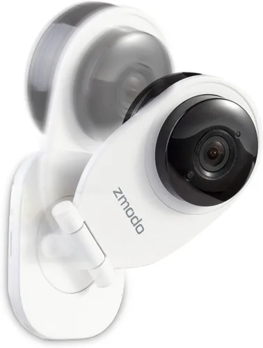 Vista 3 de Zmodo ZH-IXU1D-WAC 720p HD Wi-Fi Home Monitoreo EZCam Cámara (Negro/Blanco)