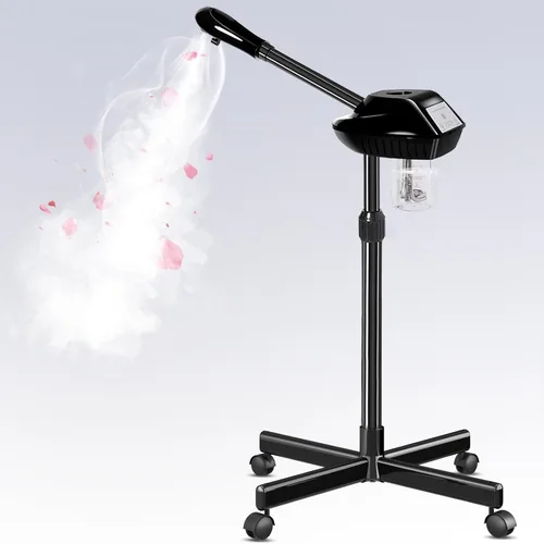 Vista 8 de Vaporizador Facial Profesional con Más Vapor para Limpieza Profunda e Hidratación, Vaporizador para Esteticistas sobre Ruedas con Configuración