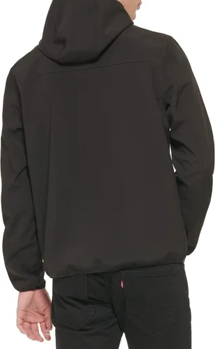 Vista 4 de GUESS Chaqueta Softshell de manga larga con capucha para hombre