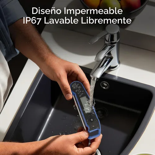 Vista 6 de Lonicera Termómetro Digital de Carne para Cocinar Alimentos. Lectura Instantánea en 1 Segundo y Precisión de ±0.9℉ con Sensor de Termopar.