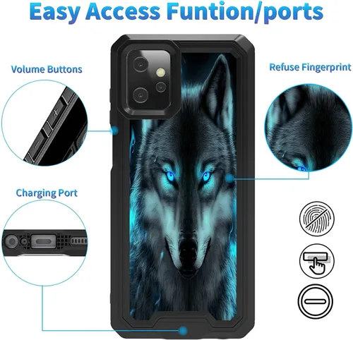 Vista 5 de Funda protectora para Motorola Moto G Power 2023 5G, carcasa protectora resistente de doble capa, funda de absorción de impactos premium para Moto G