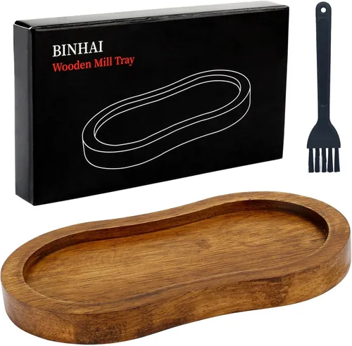 Vista 15 de Juego de molinillo de pimienta de madera con molinillo manual, molinillos sólidos con juego de molinillos de cerámica ajustables fuertes de 8