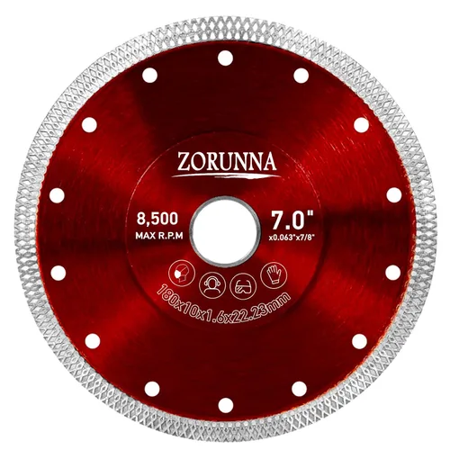 Vista 19 de ZORUNNA - 2 cuchillas de diamante de 4 pulgadas para amoladora, hoja de corte de azulejos de 7/8 pulgadas