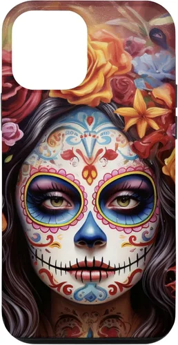 Vista 16 de iPhone 16 La Catrina Mujeres Dia De Los Muertos Latina Sugar Skull Case