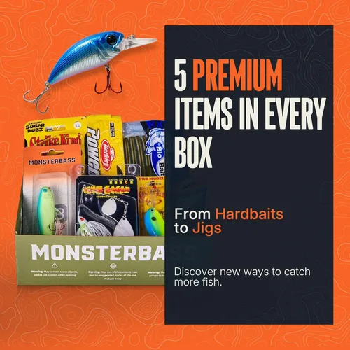 Vista 3 de MONSTERBASS Fishing Mystery Box, Bass Fishing Kit - Best Lures Kit, Biggest & Best Tackle Mystery Box for Catching Smallmouth & Largemouth Bass