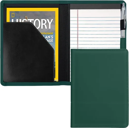 Vista 11 de Carpeta/Portafolio con Bloc, Mini Carpeta Portafolio con Bloc 5 x 8 Bloc de Escritura Tamaño Legal, Organizador de Documentos A5 para Hombres