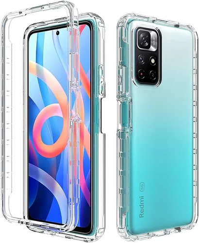 Vista 130 de Pzwoxukhov Funda para Xiaomi Poco M3 M2010J19CG M2010J19CI Caso, alta transparencia, color degradado, funda de absorción de impactos anticaída