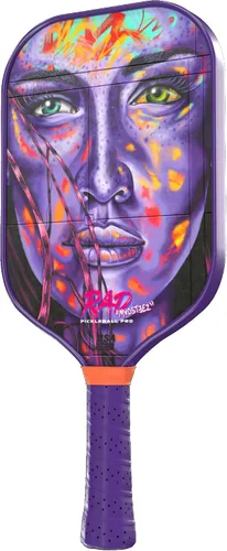 Vista 4 de RAD Pickleball Paddle – USAPA Approved Pickleball Racket – Fiberglass Surface with Spin Grit Tech – Carbon Fiber Pickleball Paddle for Power &