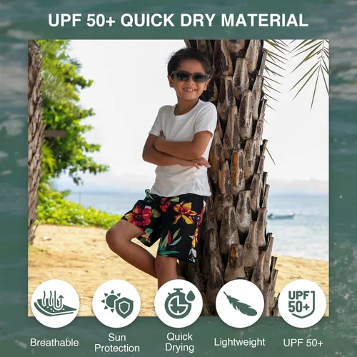 Vista 11 de Kanu Surf Traje de baño Yolo de secado rápido UPF 50+ para niños