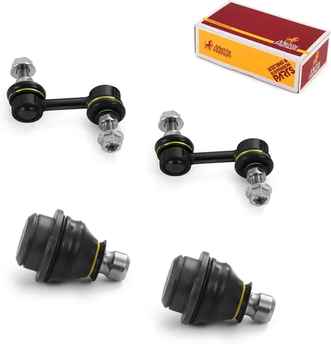 Vista 211 de Metrix Premium Chassis Parts - Juego de 4 piezas de articulación de rótula superior y barra estabilizadora delantera para Ford Ranger RWD 1998-2011