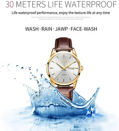Vista 4 de Verhux Relojes de pulsera para hombre, impermeable, analógico, de cuarzo, para hombre, de cuero, regalos para él