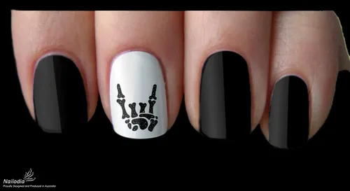 Vista 3 de Adhesivo decorativo para uñas Hard Rock Music