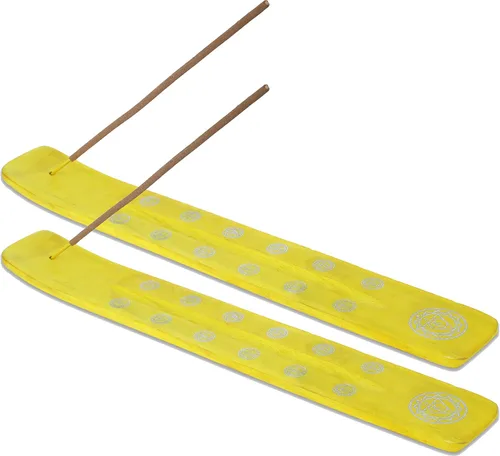 Vista 26 de Bless-International Quemador Tradicional Hecho a Mano de Madera Portaincienso Soporte Recogecenizas para Aromaterapia-Meditación-Yoga