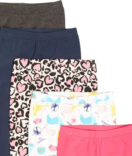 Vista 2 de Tienda Essentials - Leggings para niñas y niños pequeños (antes Spotted Zebra), paquete múltiple