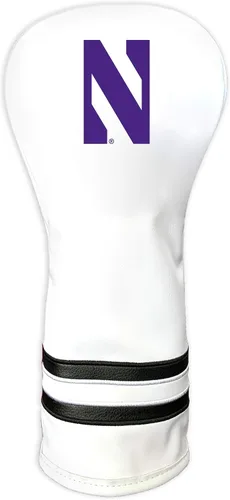 Vista 18 de Team Golf NCAA Funda para Cabeza de Palo de Golf Fairway Vintage Blanca, Diseño que se Ajusta a la Forma, Diseño Retro