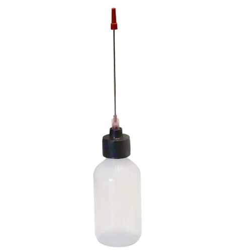Vista 3 de Botellas exprimibles de plástico de 2-2 oz Aplicadores inoxidables de 3 pulgadas