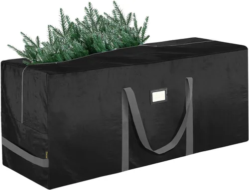 Vista 10 de BALEINE - Bolsa para guardar árbol de Navidad de 9 pies, bolsa extra grande de alta resistencia para árbol de Navidad artificial con asas reforzadas