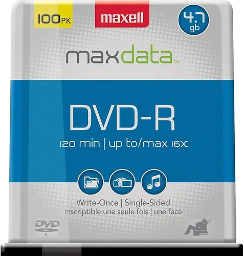 Vista 31 de Maxell 638004 4.7Gb Dvd-R 10Mm Caja de joyas