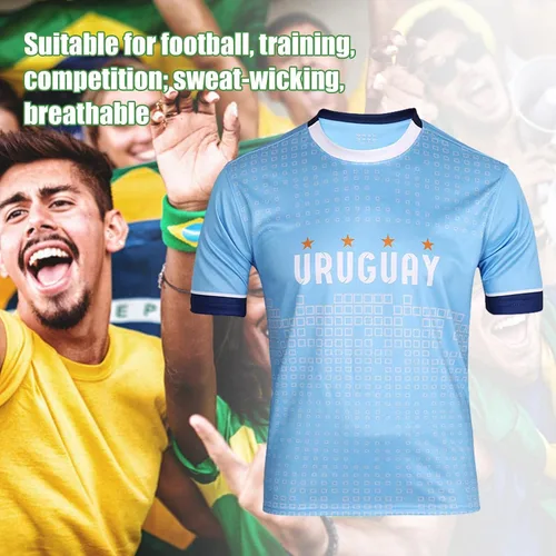 Vista 3 de Soccer s for Men, Soccer Athletic Sports Unisex, T-Shirt Tops with Country's English Name, for Football Fans, Breathable and