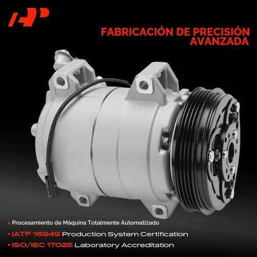 Vista 3 de Compresor de aire acondicionado A-Premium con embrague