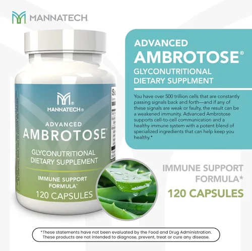 Vista 3 de Mannatech Ambrotosa Avanzada 120 Cápsulas