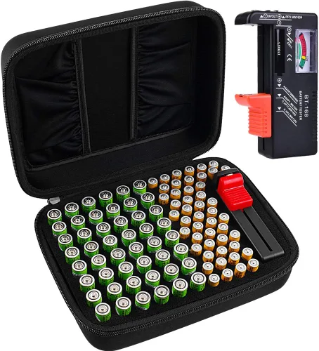 Vista 11 de COMECASE - Caja de almacenamiento para batería dura, con estuche de transporte
