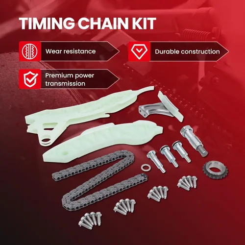 Vista 2 de Kit de cadena de distribución con 2 piñones de sincronización de válvula variable de motor de admisión y escape, compatible con 2013 para Mini