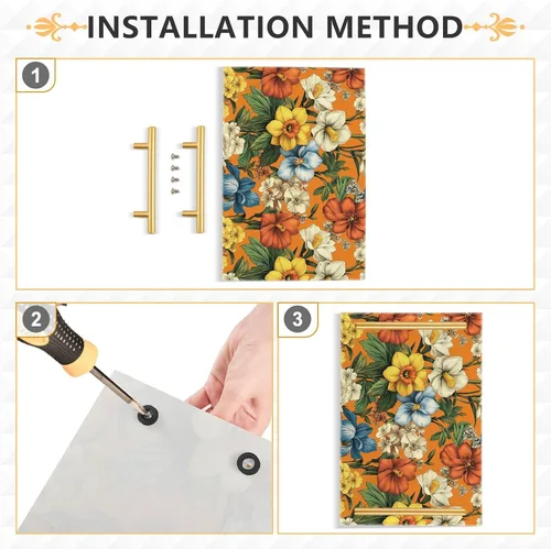 Vista 2 de Flowers Daffodils Snapdragon Iris Orange Tray for Bathroom Paper Towel Tray Desk Drawer Organizer for Sink