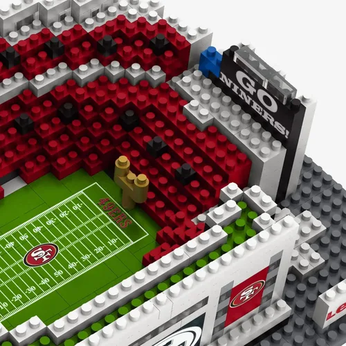 Vista 5 de FOCO NFL Bloques de construcción unisex para adultos 3D Mini BRXLZ con forma de estadio del equipo de la NFL