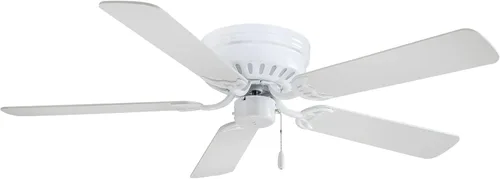 Vista 3 de MINKA-AIRE F565-BN Mesa Ventilador de techo de 52 pulgadas con 5 aspas en acabado de níquel cepillado con aspas plateadas