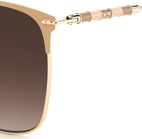 Vista 3 de Carolina Herrera Gafas de sol cuadradas de las señoras del gradiente marrón CH 0036S 0BKUHA 56, Beige Bronceado