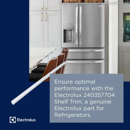 Vista 4 de Electrolux 240357704 - Reborde de estante para refrigeradores, color blanco