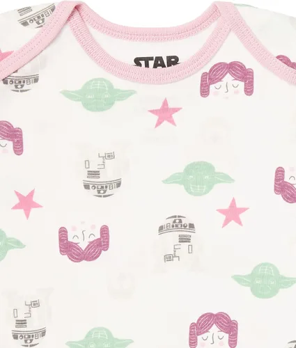 Vista 6 de Tienda Essentials Disney para bebés niñas Marvel Star Wars Body de princesa de manga larga paquete de 5
