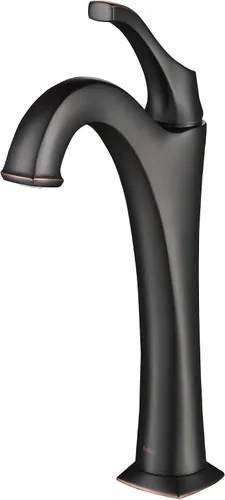 Vista 5 de KRAUS KVF-1200BG Arlo™ Grifo de Baño Alto Tipo Vessel de Oro Cepillado con Desagüe Pop-Up (Paquete de 2)