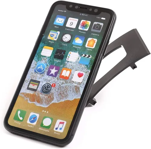 Vista 4 de YIWANG Alumium Alloy Mobile Phone Holder Trim para BMW X5 E70 2007-2013 X6 E71 2008-2014 Accesorios de coche (negro)