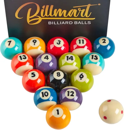 Vista 8 de Billmart - Accesorios de Mesa de Billar de Bolas de Pool Premium, 2-1/4" Tamaño Regulación, Juego de 16 Bolas de Billar Premium