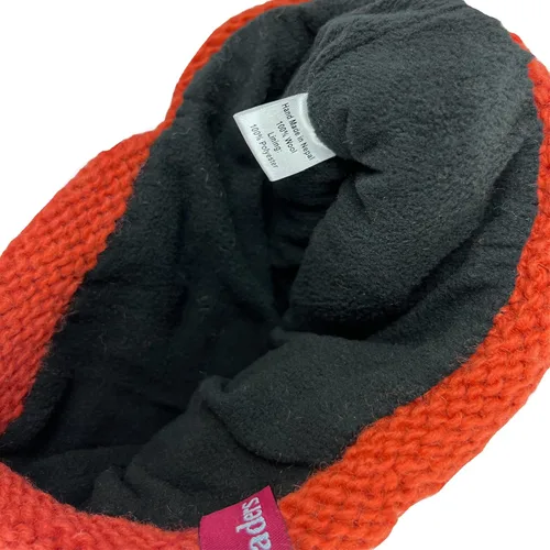 Vista 5 de Agan Traders 1414 - Gorro de punto de lana acanalada de gran tamaño, grueso y suave forro polar