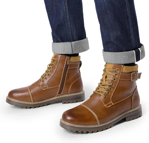 Vista 7 de Bruno Marc - Botas para hombre de combate estilo Oxford para motocicleta
