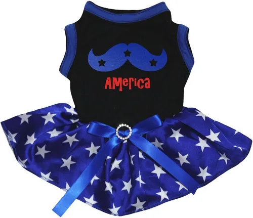 Vista 9 de petitebella cachorro perro ropa nacional corazón tema mascota vestido, XS, Australia