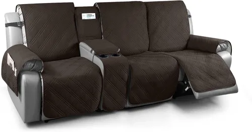Vista 31 de TAOCOCO - Funda impermeable para sofá biplaza reclinable con consola central, 2 plazas