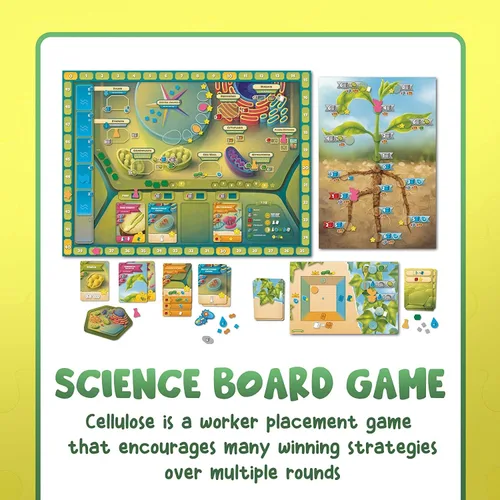 Vista 4 de Celulosa: un juego de biología celular vegetal Mensa recomienda un juego estratégico y entretenido para aprender fotosíntesis, ADN y bioquímica